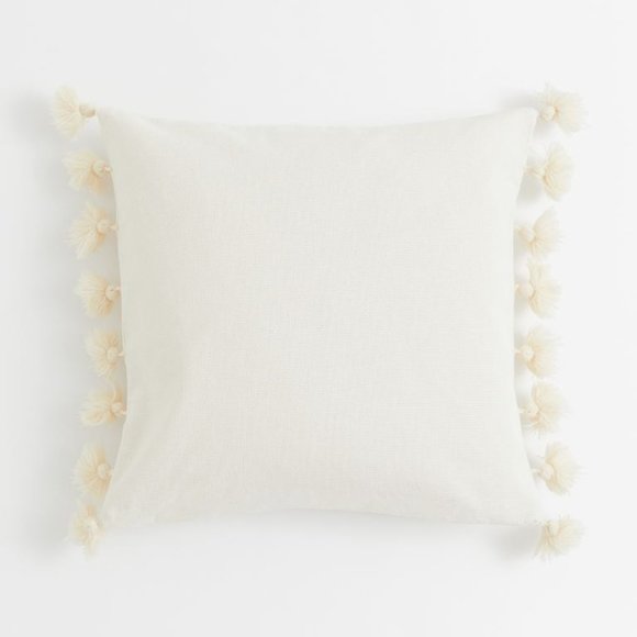 H&M Home Tasseled Pillow Case Cushion Cover - 20" x 20" - Picture 1 of 2